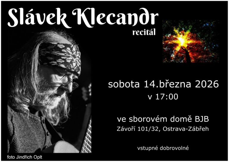 Pozvánka na recitál Slávka Klecandra